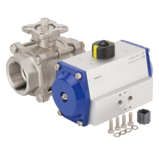 G2-1/2'' 2-Way Stainless Steel Pneumatic Ball Valve Double Acting - BL2SA3