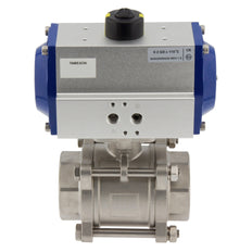 G4'' 2-Way Stainless Steel Pneumatic Ball Valve Spring Open - BL2SA3