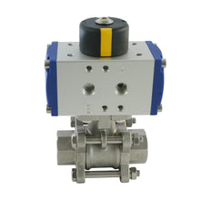 G3/8'' 2-Way Stainless Steel Pneumatic Ball Valve Double Acting - BL2SA3