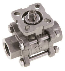 G1/2'' 2-Way Stainless Steel Ball Valve 3-Piece Full Bore ISO-Top - BL2SA3