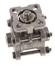 G1/4'' 2-Way Stainless Steel Ball Valve 3-Piece Full Bore ISO-Top - BL2SA3