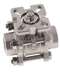 G3/4'' 2-Way Stainless Steel Ball Valve 3-Piece Full Bore ISO-Top - BL2SA3