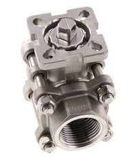 G1'' 2-Way Stainless Steel Ball Valve 3-Piece Full Bore ISO-Top - BL2SA3