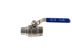 Male To Female R/Rp 1-1/4 inch PN 63 2-Way Stainless Steel Ball Valve