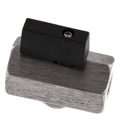 G 1/4 inch 2-Way Stainless Steel Mini Ball Valve 25 Bar