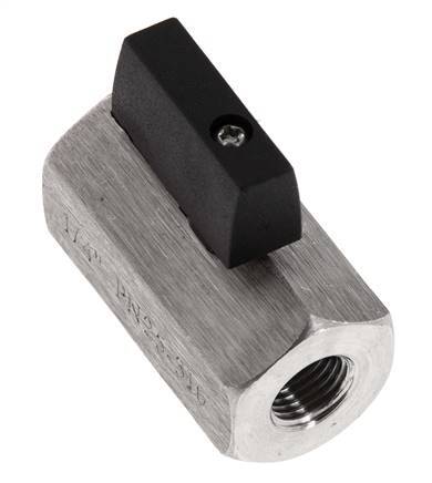 G 1/4 inch 2-Way Stainless Steel Mini Ball Valve 25 Bar