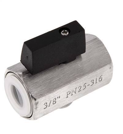 G 3/8 inch 2-Way Stainless Steel Mini Ball Valve 25 Bar