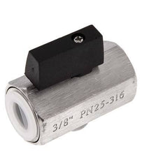 G 3/8 inch 2-Way Stainless Steel Mini Ball Valve 25 Bar