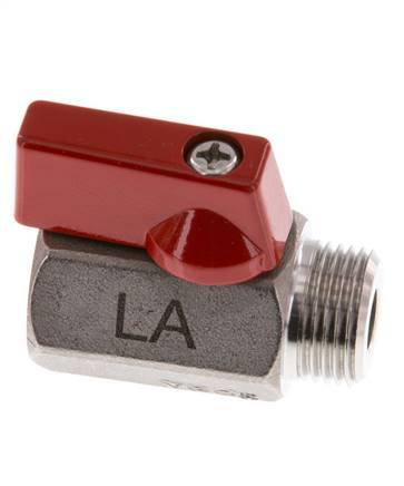 Male To Female G 3/8 inch 2-Way Stainless Steel Mini Ball Valve 63 Bar