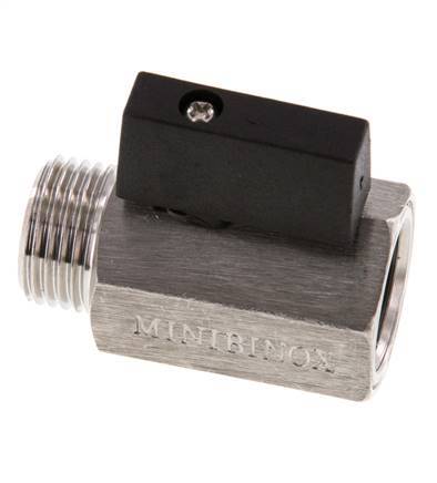 Male To Female G 1/2 inch 2-Way Stainless Steel Mini Ball Valve 25 Bar