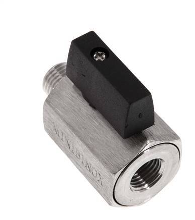 Male To Female G 1/4 inch 2-Way Stainless Steel Mini Ball Valve 25 Bar