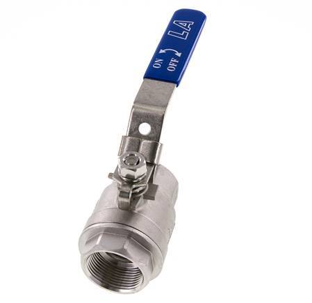 G1-1/4'' 2-Way Ball Valve Stainless Steel PTFE 63 bar - BL2SM