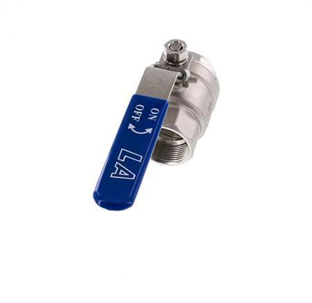 G1-1/4'' 2-Way Ball Valve Stainless Steel PTFE 63 bar - BL2SM