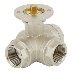 G1-1/4'' 3-Way L-port Brass Pneumatic Ball Valve Double Acting - BL3BA