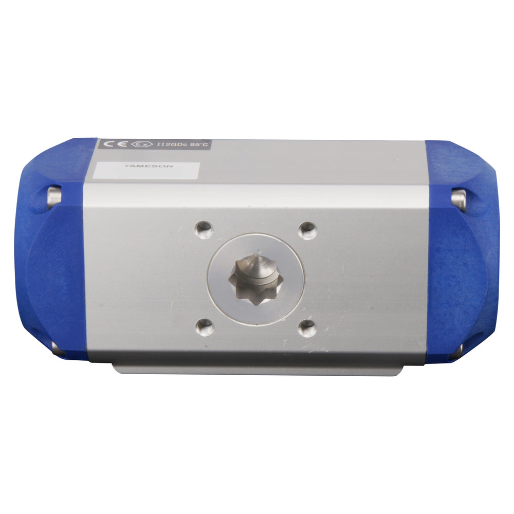 G1-1/4'' 3-Way L-port Brass Pneumatic Ball Valve Spring Closed - BL3BA