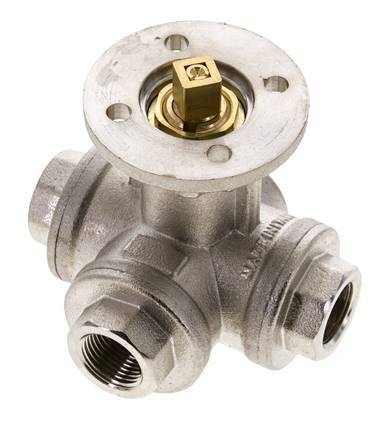 G3/8'' 3-Way L-port Ball Valve Brass ISO-Top 40bar - BL3BAL