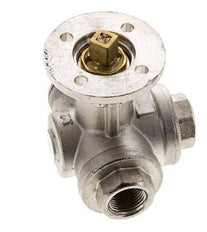 G3/8'' 3-Way T-port Ball Valve Brass ISO-Top 40bar - BL3BAT