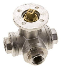 G3/8'' 3-Way T-port Ball Valve Brass ISO-Top 40bar - BL3BAT