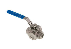 G 3/4 inch 3-Way L-port Stainless Steel Ball Valve