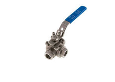 G 1/2 inch 3-Way T-port Stainless Steel Ball Valve