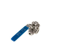 G 1/4 inch 3-Way T-port Stainless Steel Ball Valve