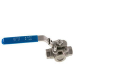 G 1/4 inch 3-Way T-port Stainless Steel Ball Valve