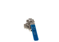 G 1/4 inch 3-Way T-port Stainless Steel Ball Valve
