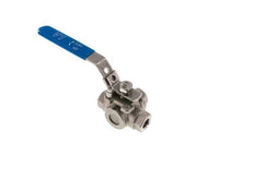 G 3/8 inch 3-Way T-port Stainless Steel Ball Valve