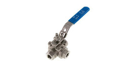G 3/8 inch 3-Way T-port Stainless Steel Ball Valve