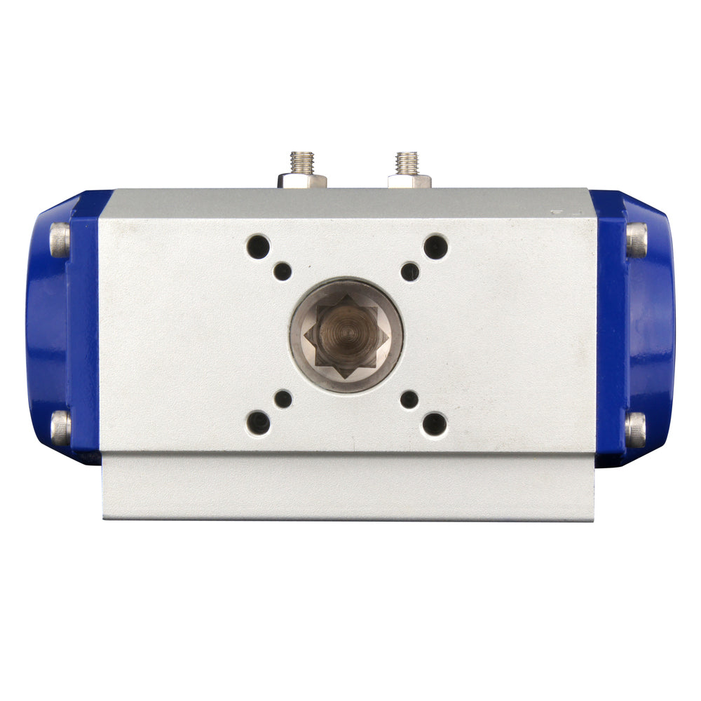 DN65 (2-1/2 inch) Wafer Pneumatic Butterfly Valve GG25-Stainless Steel-FKM Spring Closed - BFLW