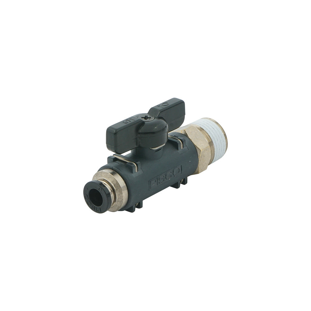 6mm - R1/8" Straight 2-Way Ball Valve Series 20