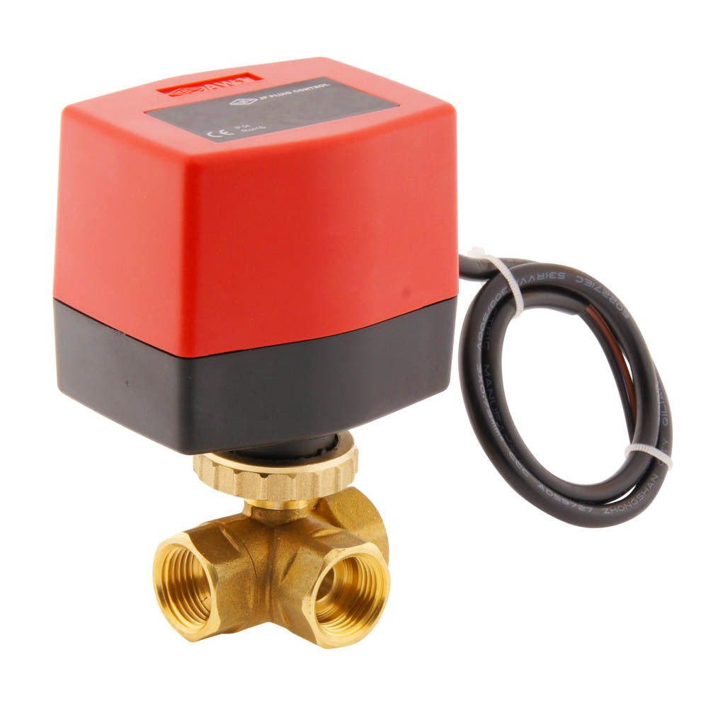 Electrical Ball Valve BW3 1/2'' 3-way 24V AC 3-point