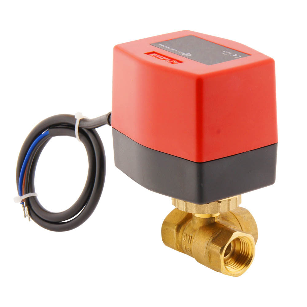 Electrical Ball Valve BW3 1/2'' 3-way 24V AC 3-point