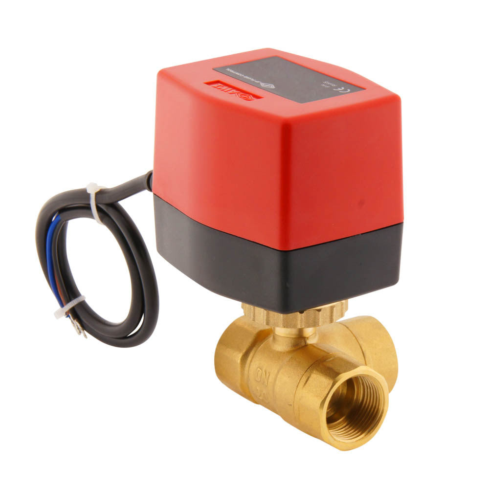 Electrical Ball Valve BW3 3/4'' 3-way 120V AC relay