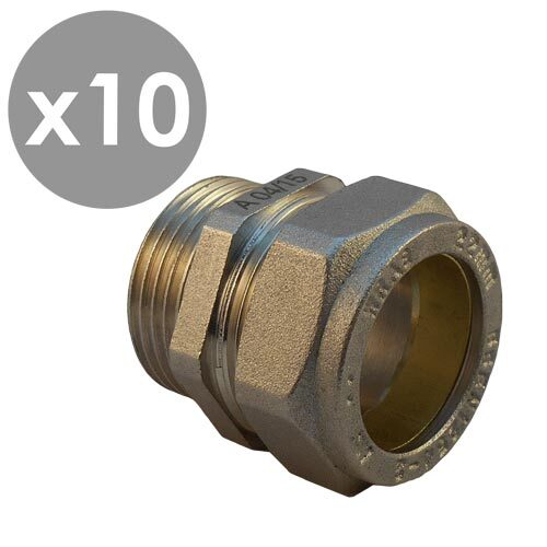 G1''x22mm Compression Fitting WRAS [10 pieces]