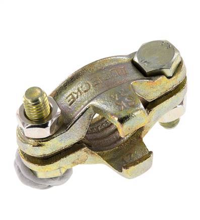 Safety Malleable Cast Iron Hose Clamp 28-32 mm Twist Claw Coupling DIN 20039B [2 Pieces]