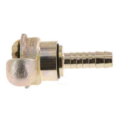 Cast Iron DN 10 DIN 3489 Twist Claw Coupling 13 mm (1/2'') Hose Barb Rotary