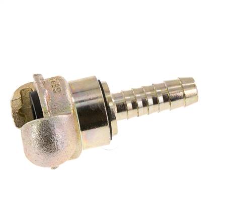 Cast Iron DN 10 DIN 3489 Twist Claw Coupling 13 mm (1/2'') Hose Barb Rotary