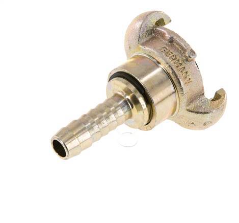 Cast Iron DN 10 DIN 3489 Twist Claw Coupling 13 mm (1/2'') Hose Barb Rotary