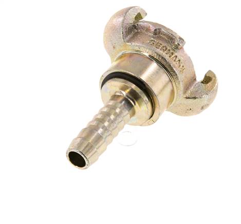 Cast Iron DN 10 DIN 3489 Twist Claw Coupling 13 mm (1/2'') Hose Barb Rotary