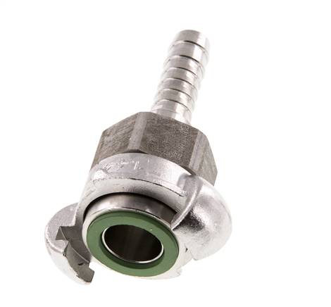 Stainless Steel DN 10 DIN 3238 Twist Claw Coupling 13 mm (1/2'') Hose Barb