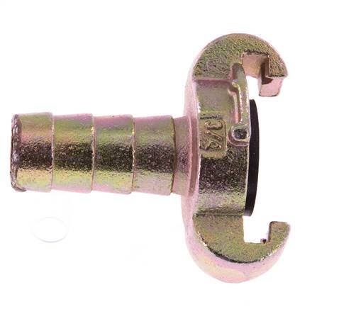 Cast Iron DN 14 DIN 3489 Twist Claw Coupling 19 mm (3/4'') Hose Barb
