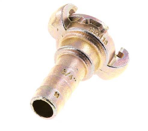 Cast Iron DN 15 DIN 3489 Twist Claw Coupling 19 mm (3/4'') Hose Barb