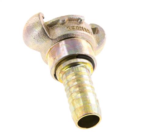 Cast Iron DN 15 DIN 3489 Twist Claw Coupling 19 mm (3/4'') Hose Barb Rotary