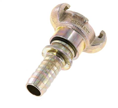 Cast Iron DN 15 DIN 3489 Twist Claw Coupling 19 mm (3/4'') Hose Barb Rotary Collar