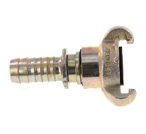 Cast Iron DN 15 DIN 3489 Twist Claw Coupling 19 mm (3/4'') Hose Barb Rotary Collar