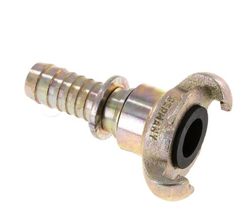 Cast Iron DN 15 DIN 3489 Twist Claw Coupling 19 mm (3/4'') Hose Barb Rotary Collar