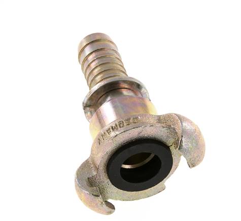 Cast Iron DN 15 DIN 3489 Twist Claw Coupling 19 mm (3/4'') Hose Barb Rotary Collar
