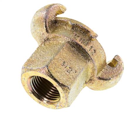 Cast Iron DN 17 DIN 3489 Twist Claw Coupling Rp 1/2'' Female