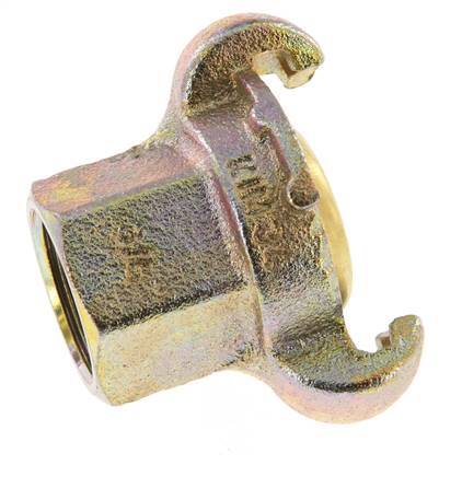 Cast Iron DN 17 DIN 3489 Twist Claw Coupling Rp 3/4'' Female